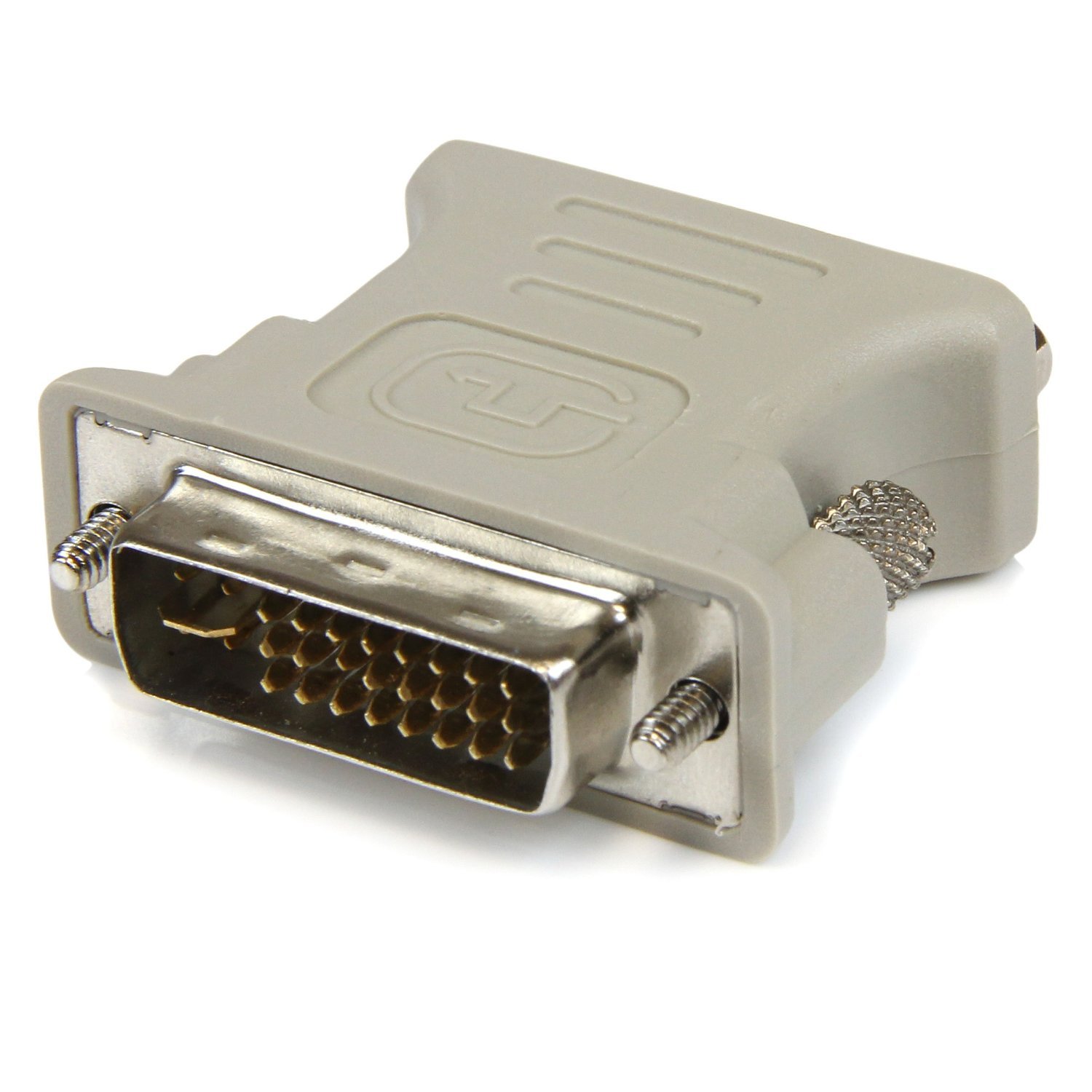 StarTech.com DVI to VGA Cable Adapter - DVI (M) to VGA (F) - 1 Pack - Male DVI to Female VGA (DVIVGAMF), Beige