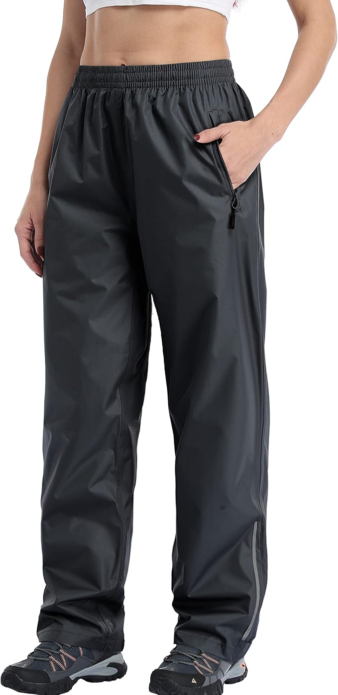 Rain Pants Women Waterproof, Reflective Womens Rain Pants