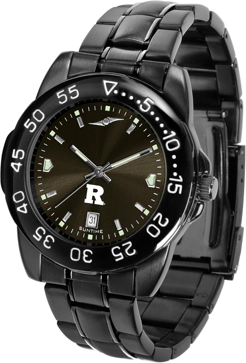 SunTime Men's Fantom Quadrant Collegiate Sport Watch All Black