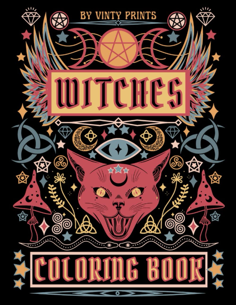 Witches Coloring Book: Witch Coloring Book for Adults, with Varied Eclectic Designs for the Modern Witch, Including Witchy Quotes, Great Gift for Witches