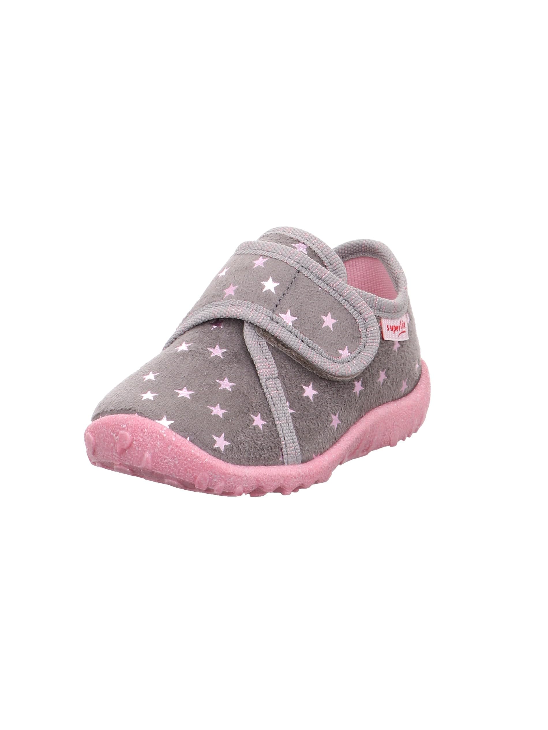 Superfit Baby Girls Spotty Hausschuhe, GRAU 2100