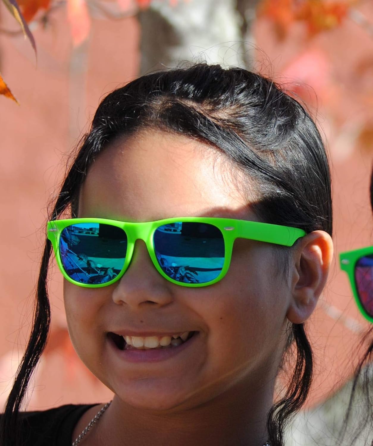 Kids Matte Polarized Mirror Lens Sunglasses Protect Child's Eyes Green : Clothing, Shoes & Jewelry