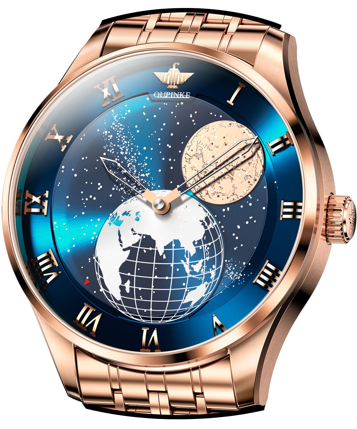 OUPINKE Automatic Watches for Men Starry Sky Self Winding Mechanical Stainless Steel Male Watch Luxury Waterproof Stylish Mens Watches (B0C89469K5) Amazon Price History, Amazon Price Tracker