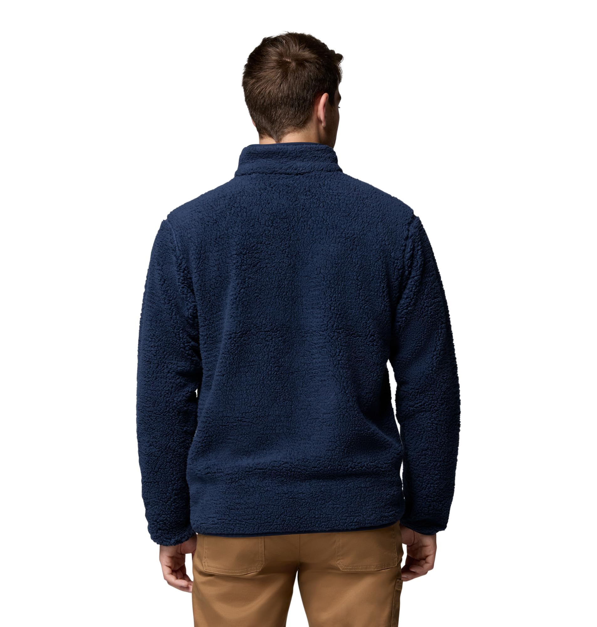 Columbia Męska kurtka polarowa Rugged Ridge z wysokim runem, zamek błyskawiczny na całej długości, Collegiate Navy, L