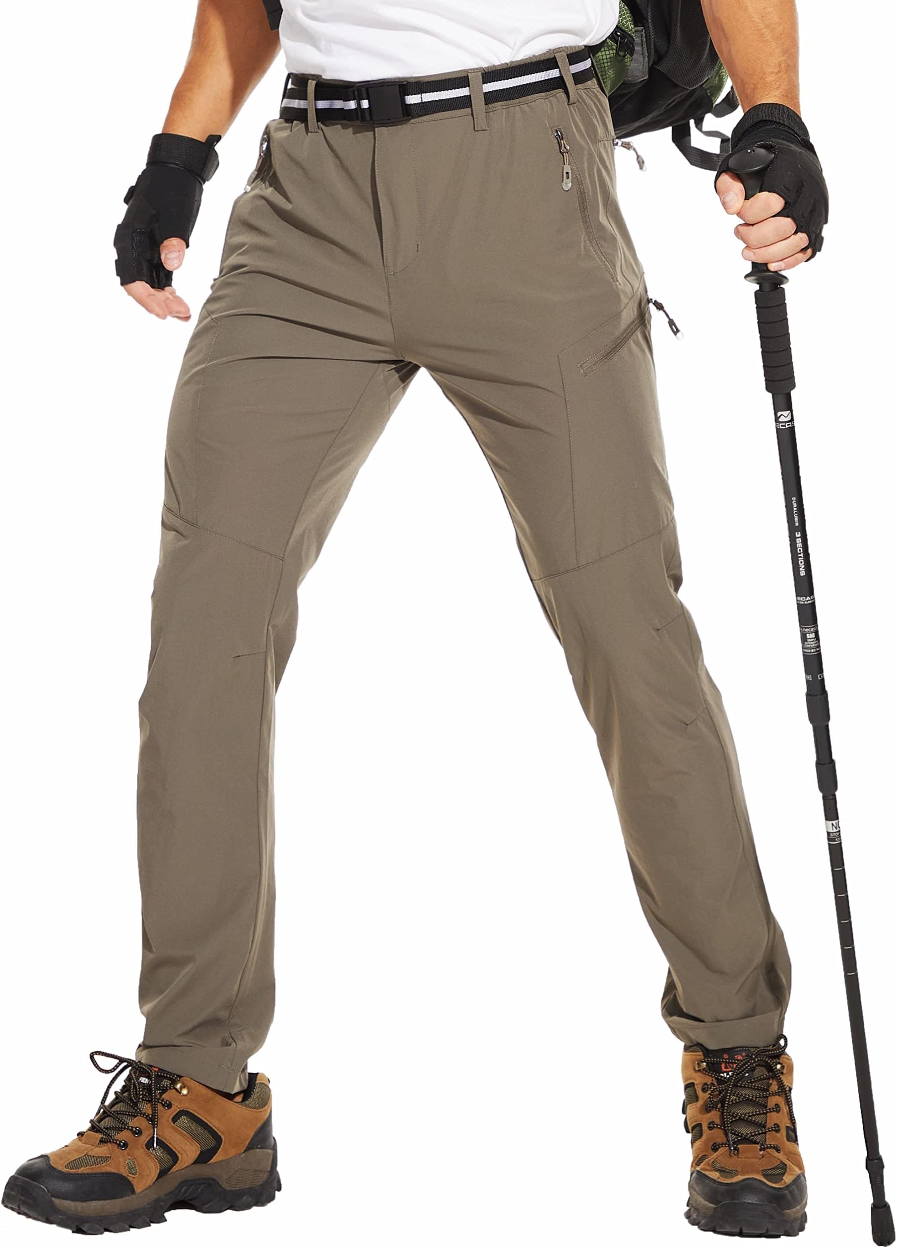 NATUVENIXSnow Pants Men Ski Pants Men Water Resistant Hiking Pants for Men Fleece Lined Tactical Work Snowboard Pants