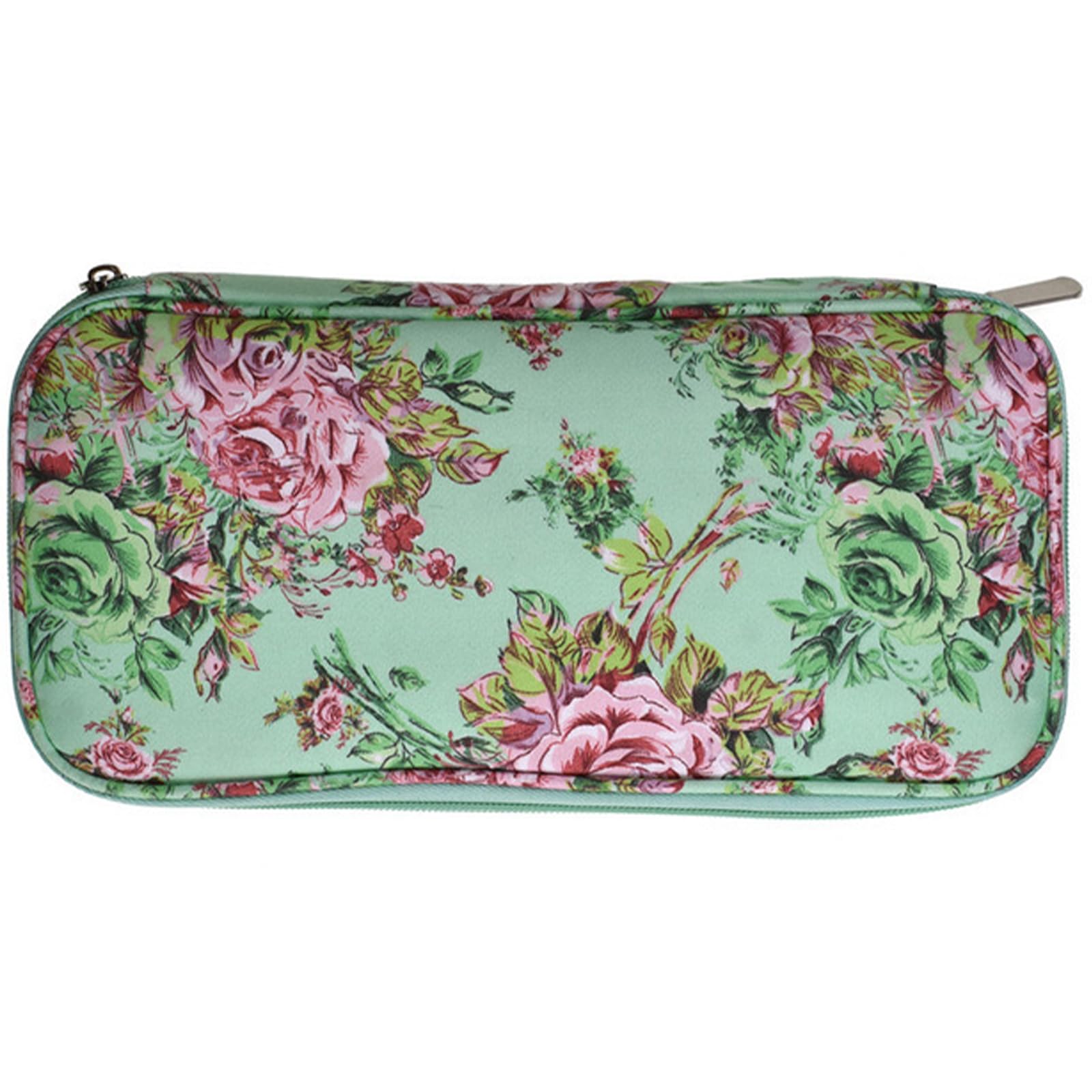 COOLHOOD Friendly Knitting Needle Storage Case Water Resistant Oxfords Cloth Zippers Closures for Crochet Accessories Yarns Needle Holders