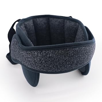 KAKIBLIN Baby Car Seat Head Support,Baby Head Support for Car Seat Stroller, Safety Car Seat Neck Relief Strap Headrest,Slumber Sling Holder Belt for Toddler Infants Children KidsGray