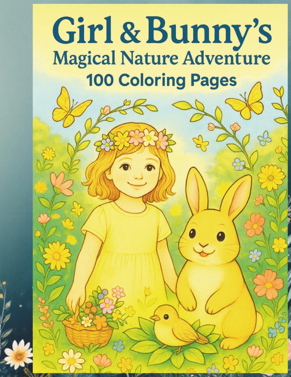 Girl & Bunny’s Magical Nature Adventure: Coloring Book for Kids Filled with Gardens, Forests, Lakes, and Magical Festival Scenes