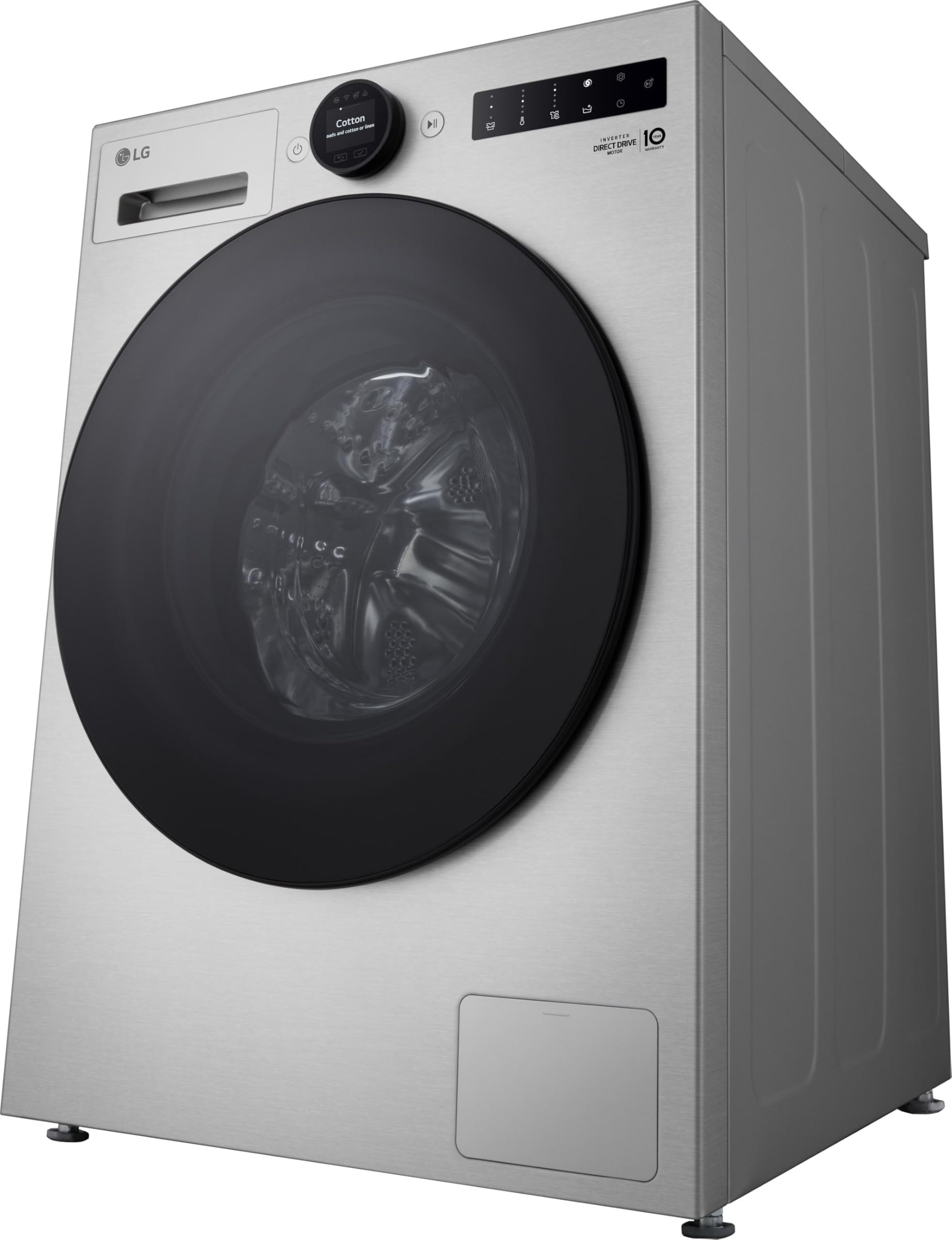 LG F4WX801YS Waschmaschine (11 kg, Energieklasse A-40%, 1.400 U/Min.) mit AI Wash, Easy-Touch Drehregler, TurboWash 360, ThinQ, Silber