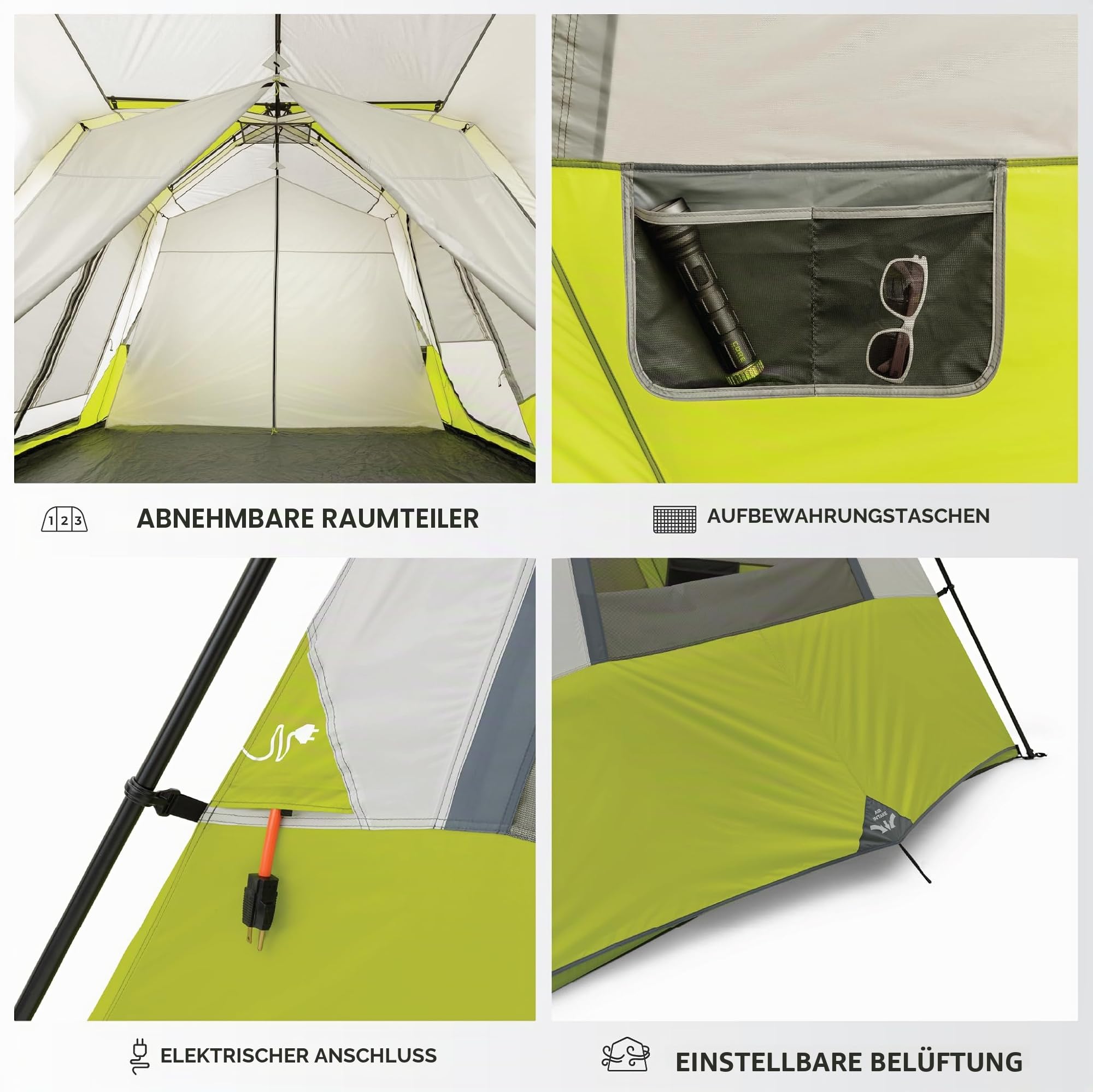 123 zelt CORE Kabinenzelt für 12 Personen, großes 3-Zimmer-Zelt für 2 Minuten Camping-Einrichtung, inklusive Aufbewahrungstaschen für Camping-Zubehör Sport & Freizeit collection: trend report Final Gear Ratios:4.76 Wohnmobilstellplatz am Südharz •