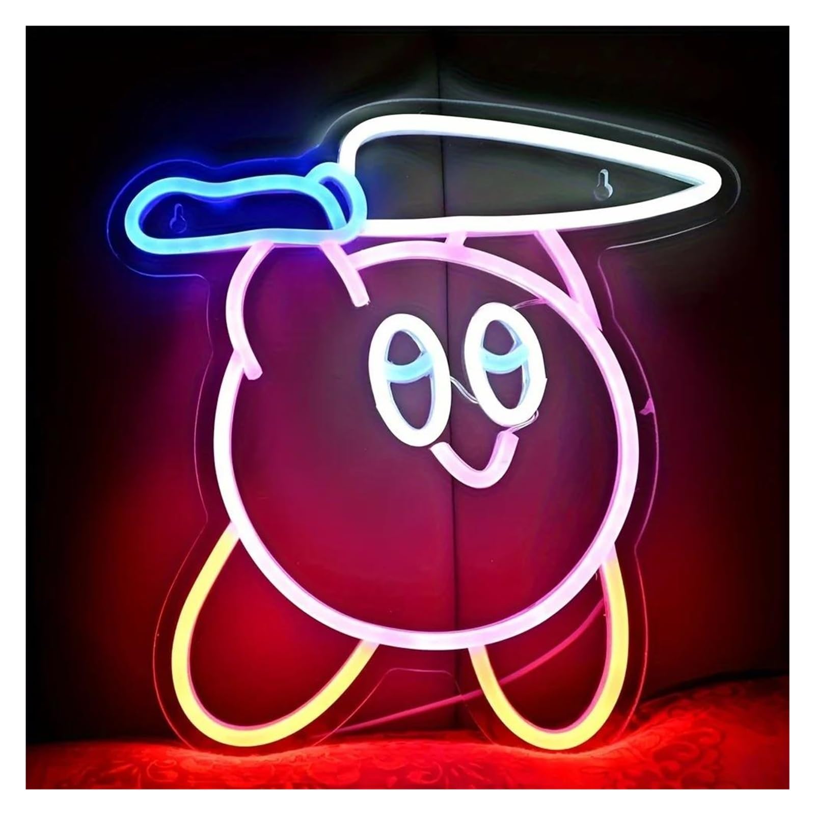LEMST Sign Lamp Cute Doll Neon Sign, Suitable for Hotels, Living Rooms, Game Halls, Parties, Bedrooms 30x32.5cm