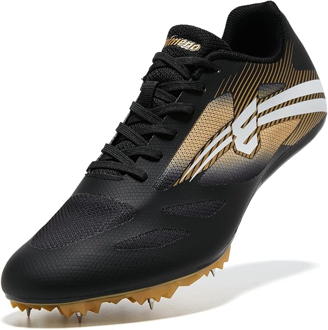Men's Track and Field Shoes Women Lightweight Breathable Spikes for Multi-Events Jump Shoes