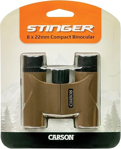 Miniatura 6 de Carson Stinger - Prismáticos compactos y ligeros de 0.315 x 0.866 in para viajes, observación de aves, observación de la naturaleza, safari,