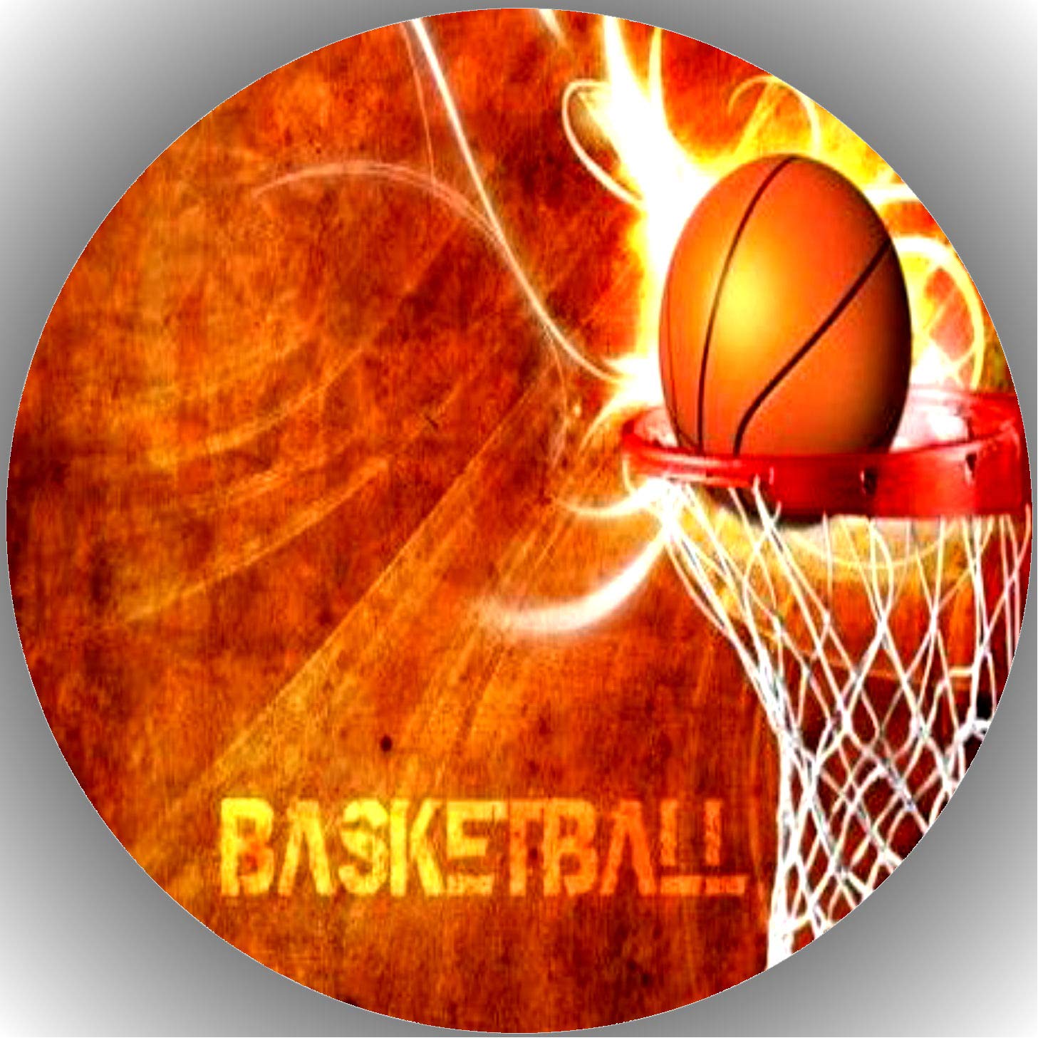 Basketball-Party Deko – 4 Holzschilder Als Tisch-Mittelstück, 22x12 Cm, Orange, Für Mottoparty
