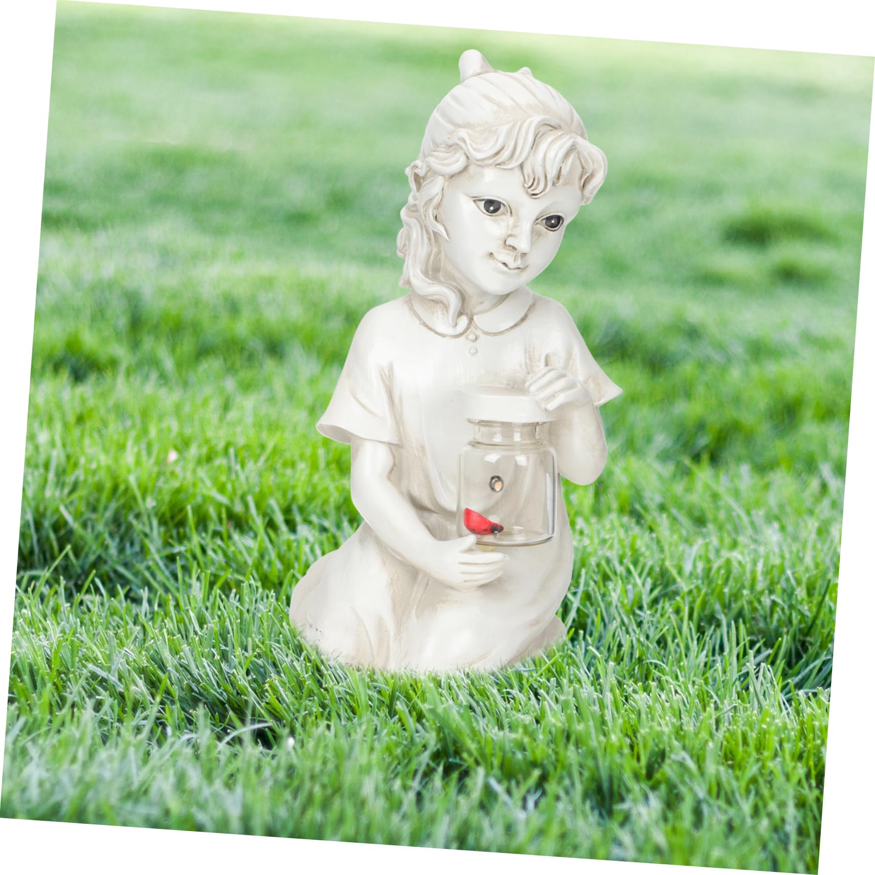 INOOMP Statua Decorativa per Esterno Notturna per Arredamento da Esterno