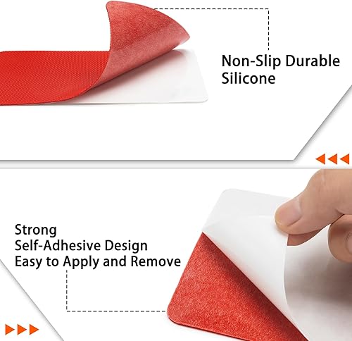 Miniatura 49 de Protector de suela de zapato, 4 protectores autoadhesivos para zapatos de tacón alto, agarres antideslizantes de silicona en la parte inferior