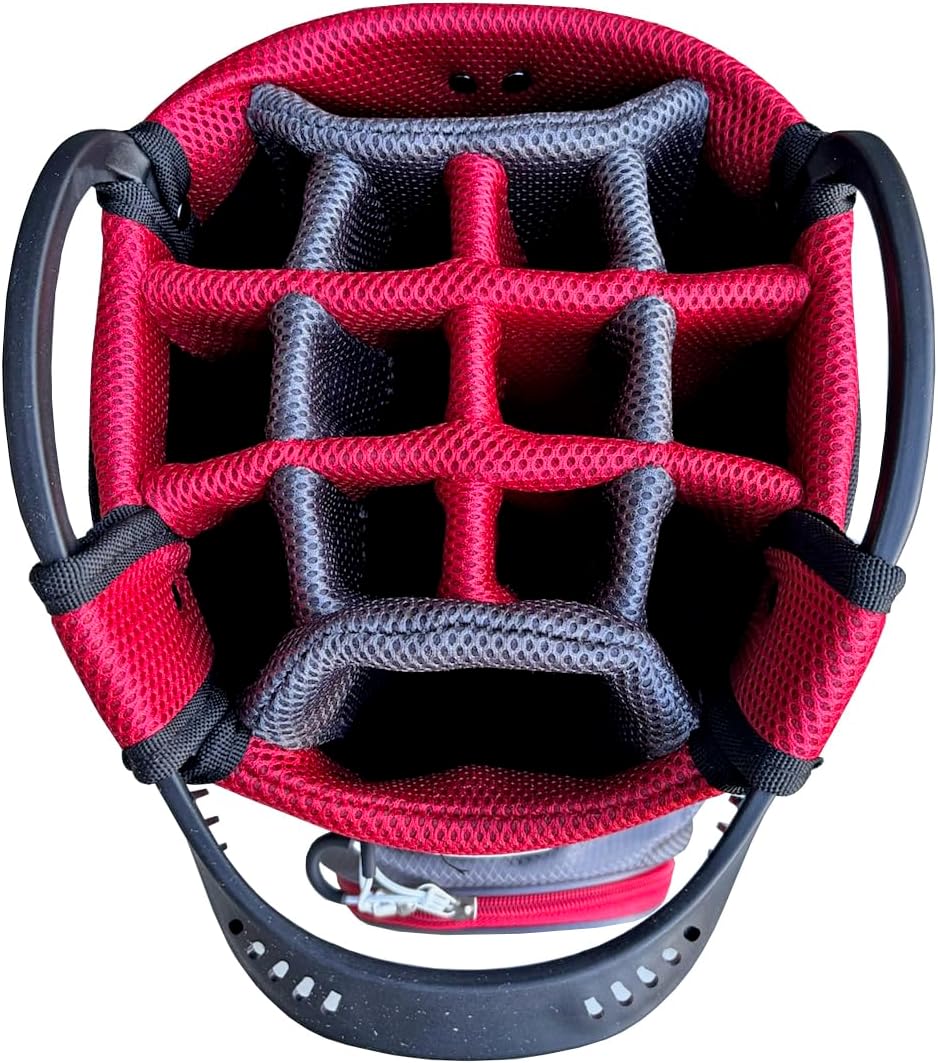 PowerBilt Golf TPS 7000 14-Way Top Lightweight Full-Sized Cart Bag, Blk/Charcoal