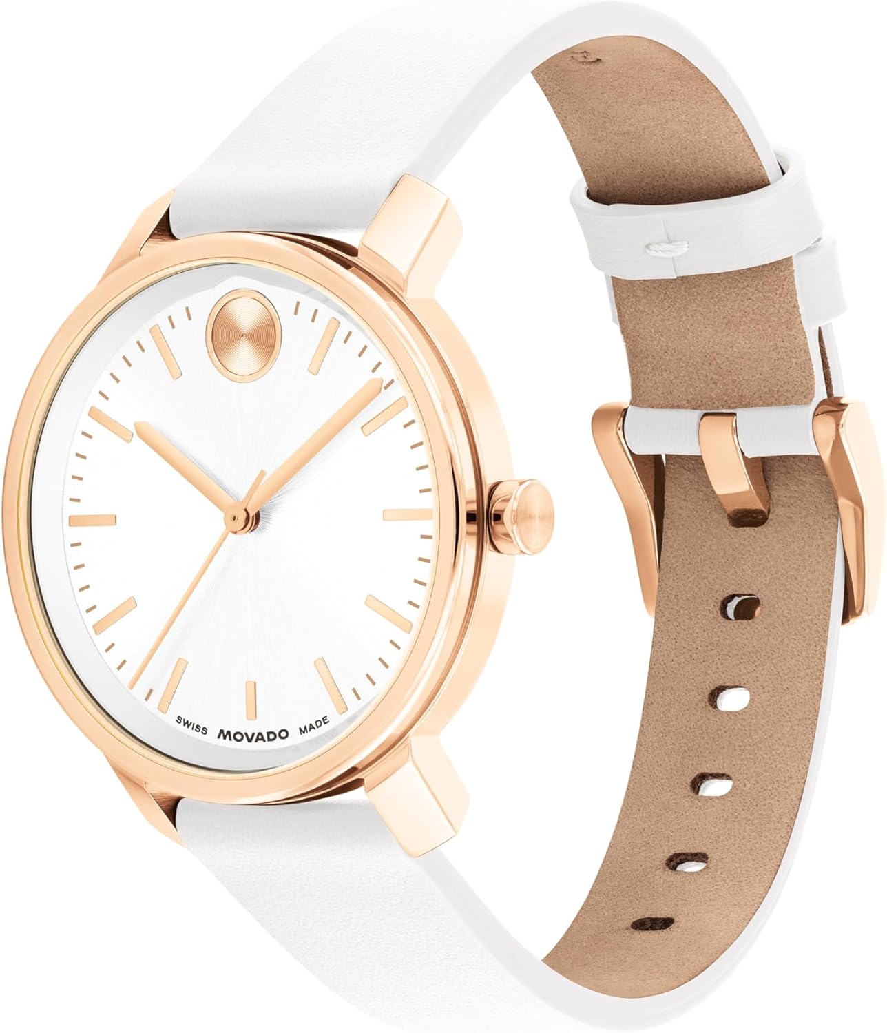 Movado Bold Women's Swiss Quartz Watch, Stainless Steel Bracelet Modern, Elegant Timepiece - Gift for Her 34mm - Image 2