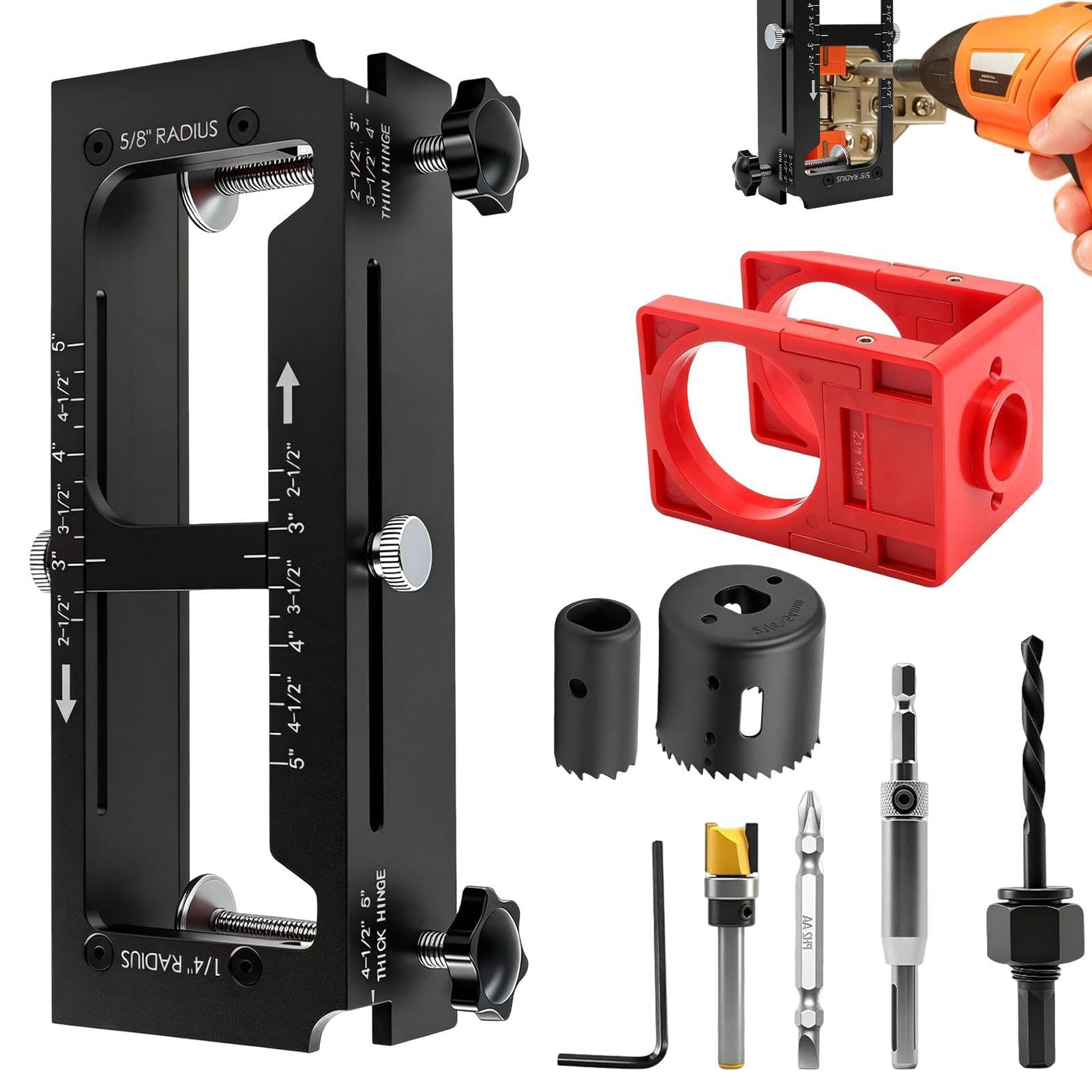 Zawias meblowy, regulowany, precyzyjny ze stopu aluminium