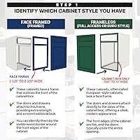 Vista 2 de Sublime Design – Tamaño estándar – Cajones de cocina extraíbles Estantes deslizantes para armarios de cocina Organizador extraíble para el hogar