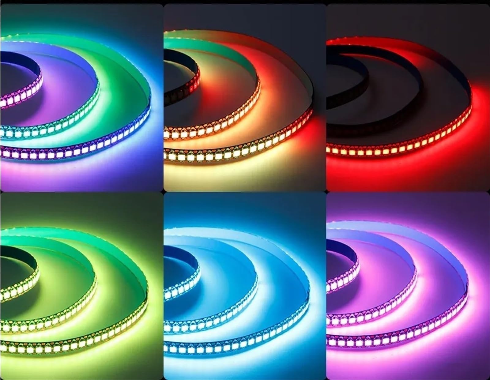 WS2812B WS2813 WS2815 SMD 5050 tira de luces LED 144 píxeles Direccionable individualmente Iluminación en cinta LED inteligente IP30/IP65/IP67 (W PCB,5V WS2813,1m 144 IP30)