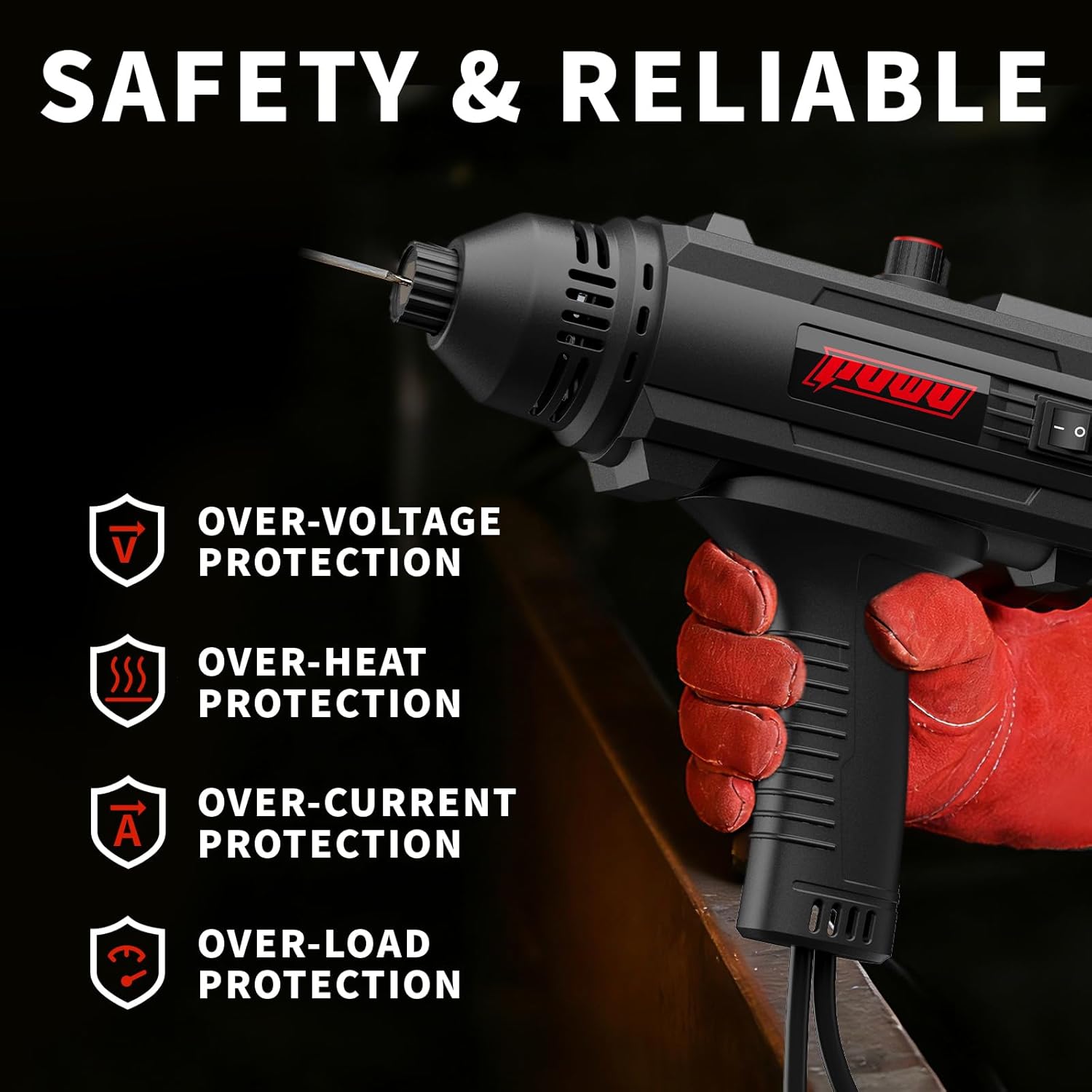 Portable Handheld Welding Machine - 110V IGBT Inverter Handheld Welder, 20-120A Portable ARC STICK Welder GUN, Hot Start & Anti-Stick for 3/32"- E6013 1/8" Welding Rods for DIY, Repair, Home