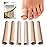 Welnove Toe Tubes Sleeves Protectors - 6 Pack Toe Cushions for Pain Relief - Fabric & Breathable Gel Lining Toe Protectors for Corns, Calluses, Blisters (Large Size)