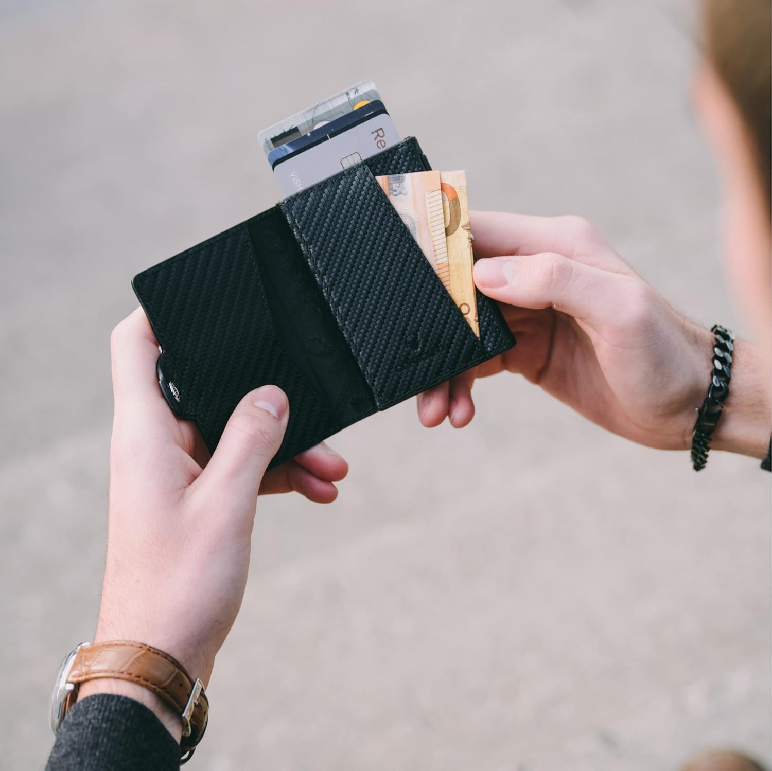 Kártyatartó pénztárca részletei