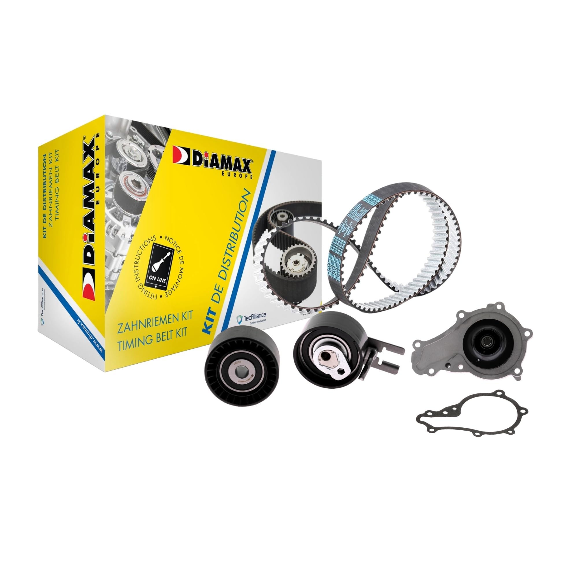 DIAMAX A6005WP kit de courroie de distribution Avec Pompe à eau