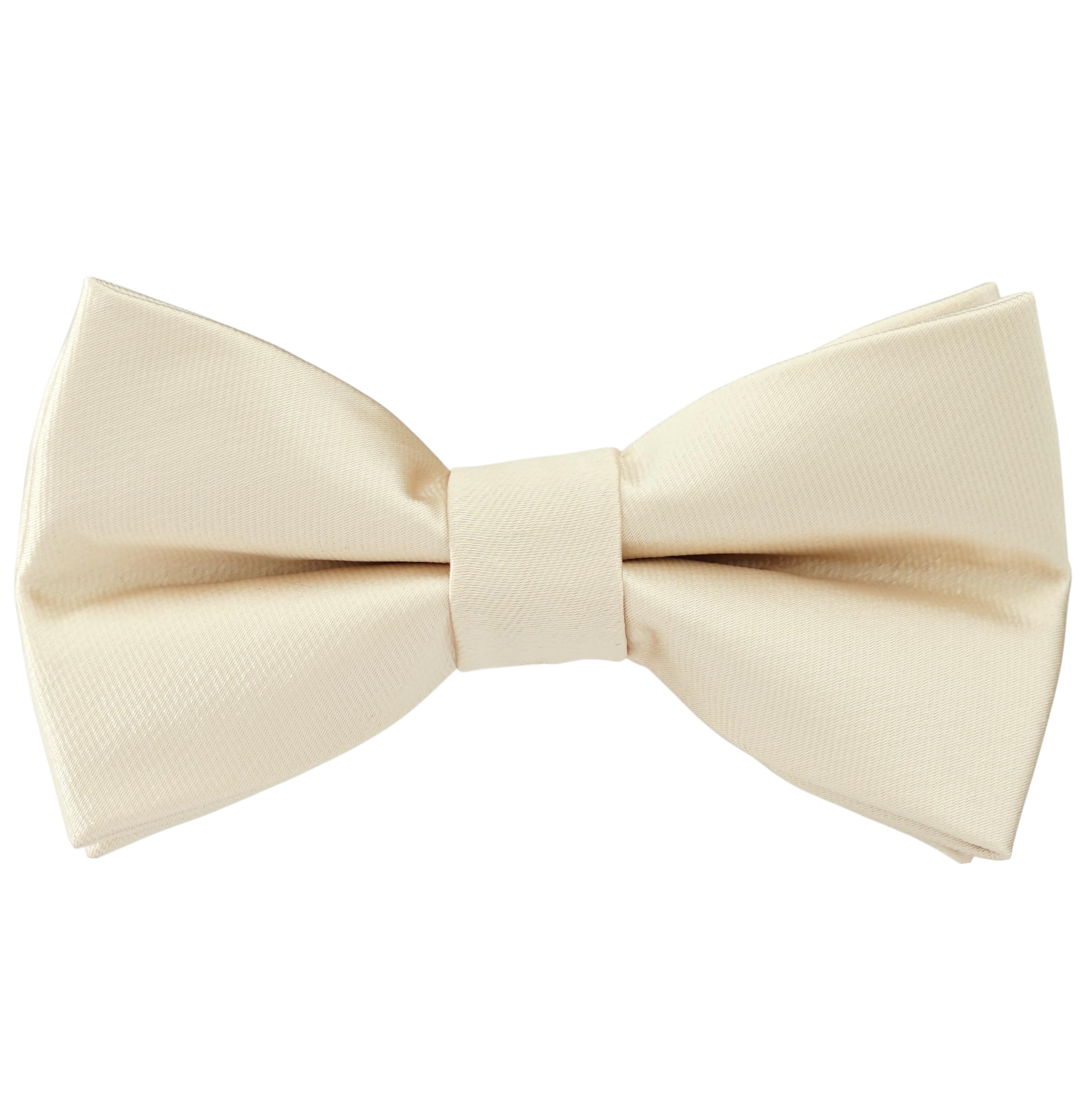 Pre-Tied Adjustable Solid Tuxedo Bow Tie for Boys and Men