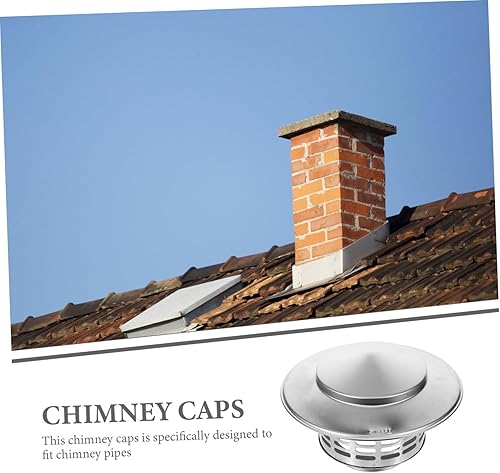 Miniatura 6 de Sombrero de chimenea Cubierta de ventilación de chimenea Tapa de chimenea de acero inoxidable Tapa de chimenea Protector de puerta Cubierta de