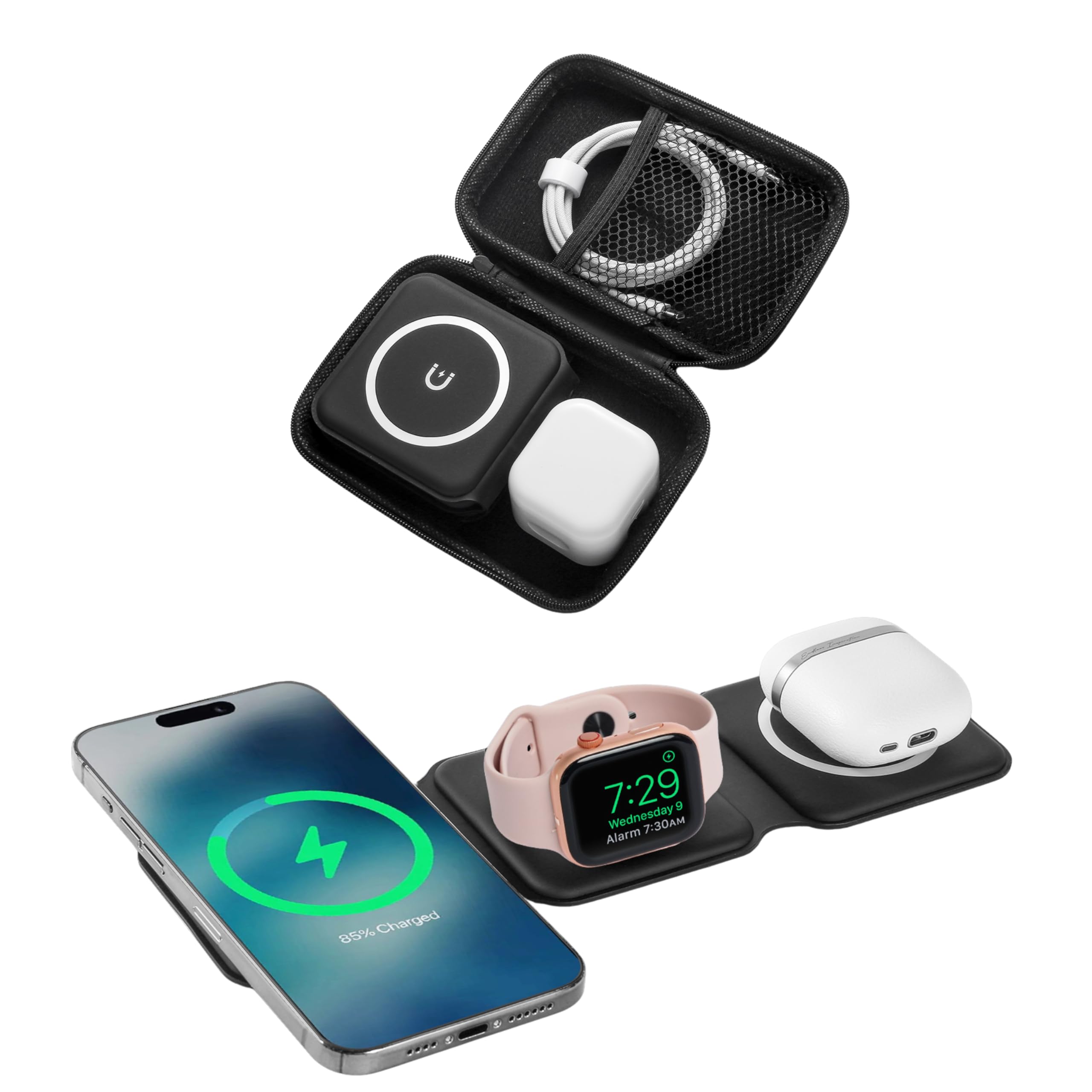 Chargeur magnétique 3 en 1 HH-Tech : éliminez les câbles sur votre bureau - 8