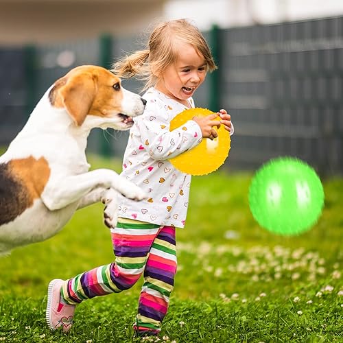 Miniatura 6 de Knobby Balls - Pelotas sensoriales inflables de 7 pulgadas y 4.72 pulgadas para niños, bolas rebotantes divertidas, bolas sensoriales táctiles,