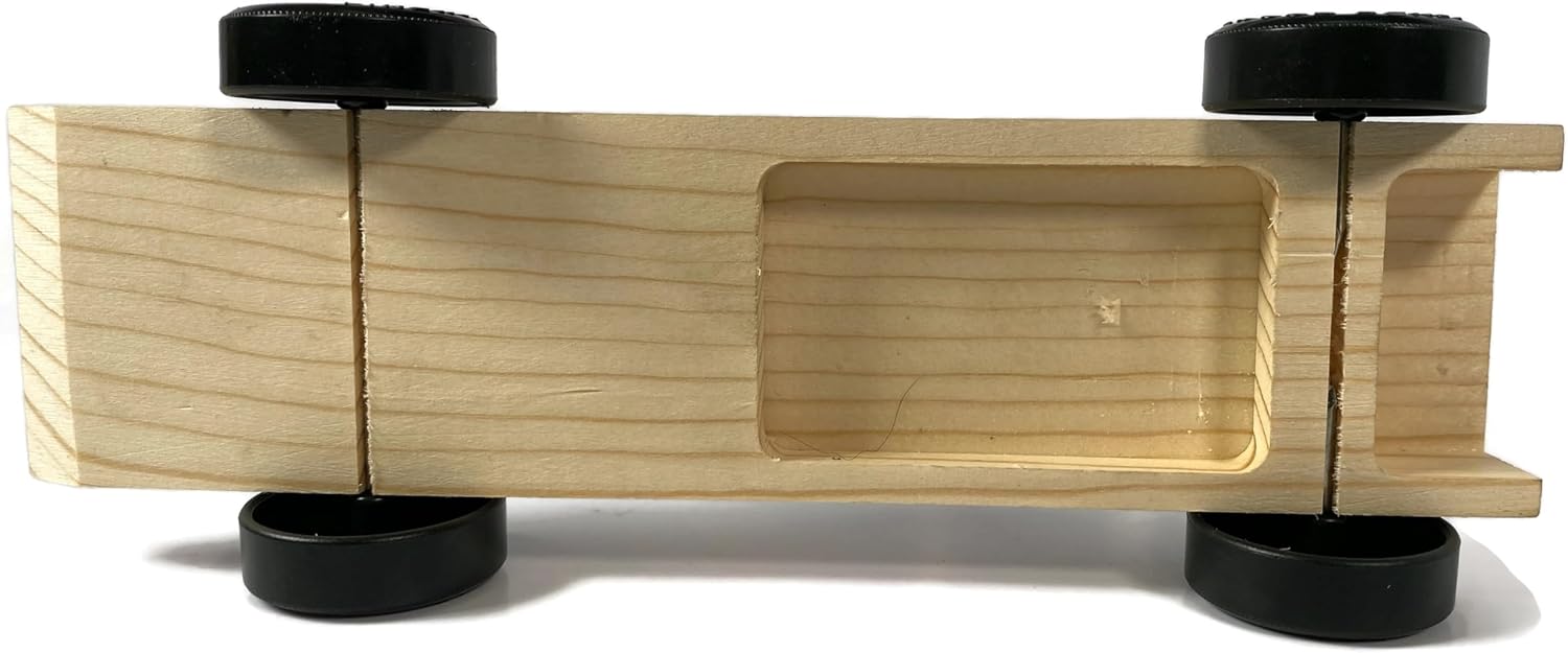 Derby Dust Premium Pinewood Car Kit for Speed and Style - Wedge with Weights and Install Tools