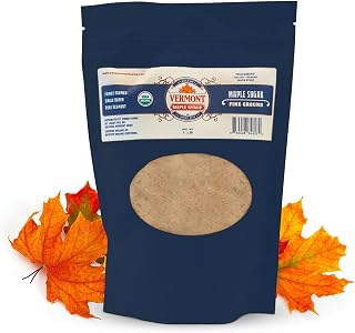 Organic Vermont Maple Sugar Granulated 1 lb - Pure Maple Sweetener Substitute for Baking, Coffee, Oatmeal | VermontMapleSyrup