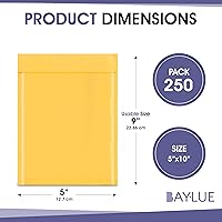 Vista 2 de Sobres pequeños de papel kraft de burbujas de 5 x 10 pulgadas #00 Sobres acolchados autosellables Sobres acolchados de burbujas