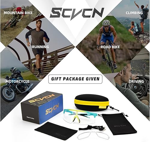 Miniatura 6 de SCVCN Gafas de sol fotocromáticas para ciclismo de montaña para hombres y mujeres gafas de montar MTB gafas de motocicleta para ciclismo BMX