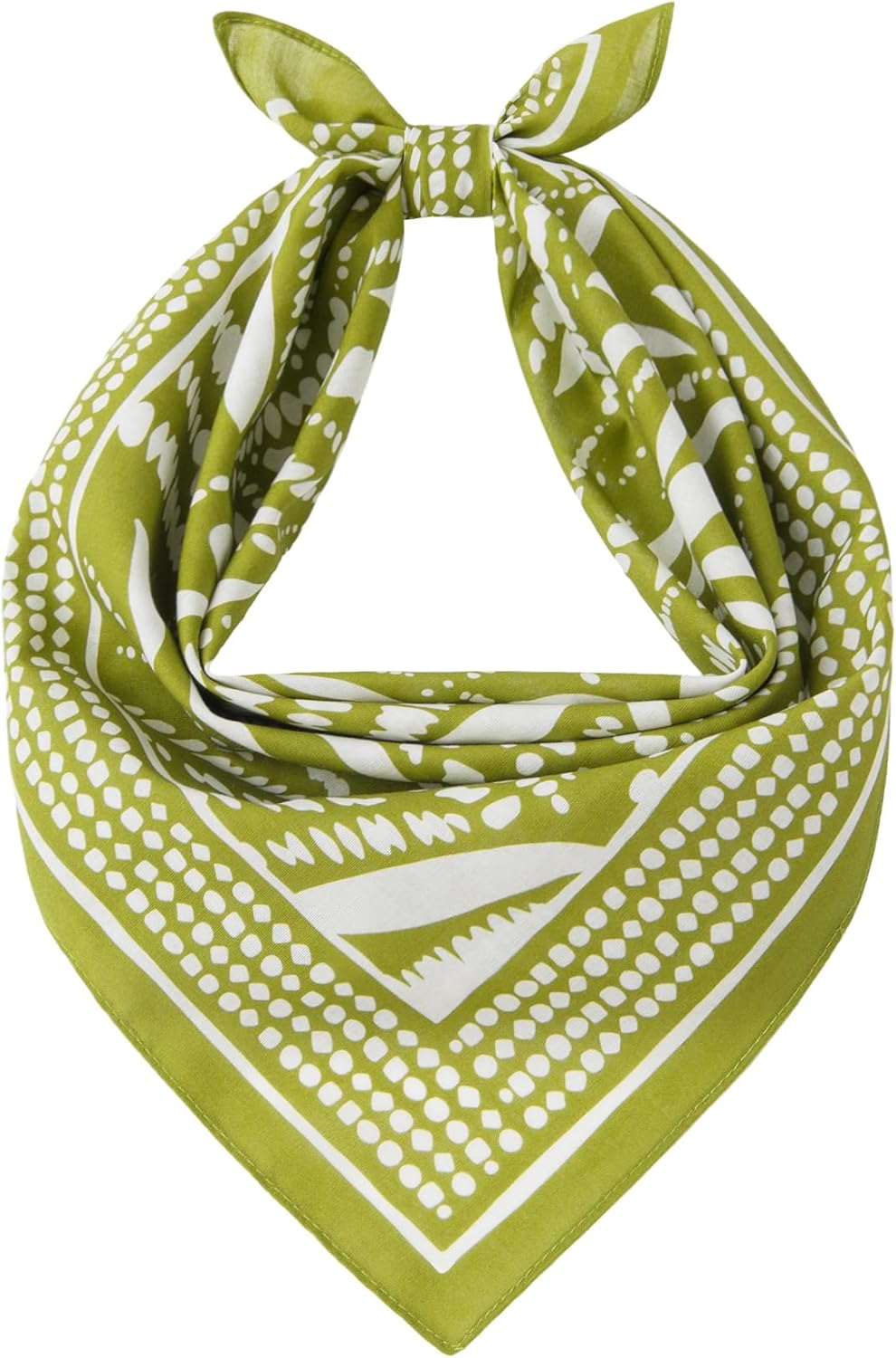 22"x22" Botanical Print Bandana Multi-Purpose Cotton Headbands - Image 2