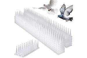 TOBWOLF White Bird Spikes - Ultimate Bird Deterrent for Pest Control