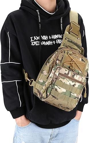 Miniatura 9 de Mochila G4Free al aire táctico militar, deporte pack daypack mochila de hombro para camping, senderismo, trekking, rover sling pecho pack