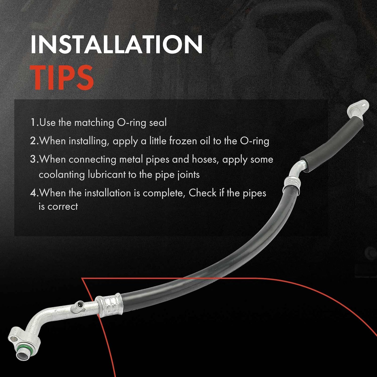 A-Premium A/C Suction Hose Assembly Compatible with Ford F-150 2007-2008 4.2L, Compressor to Evap
