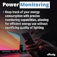 Vista 7 de Shelly Plus RGBW PM WiFi Smart Remote Control for RGBW Led Strips with Power Metering Home Automation Bluetooth Gateway No Hub Compatible