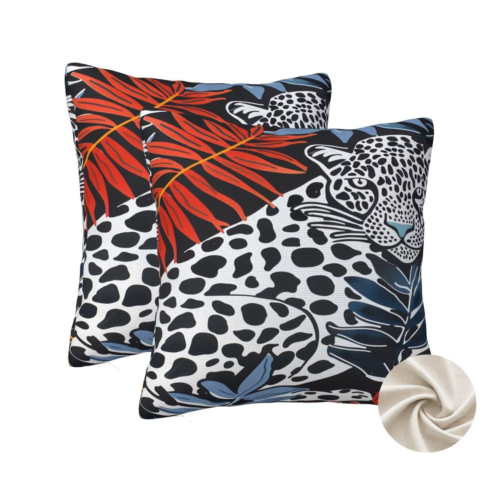 Taies d'oreillers et housses de coussin 60x60 cm fleurs pour canapé