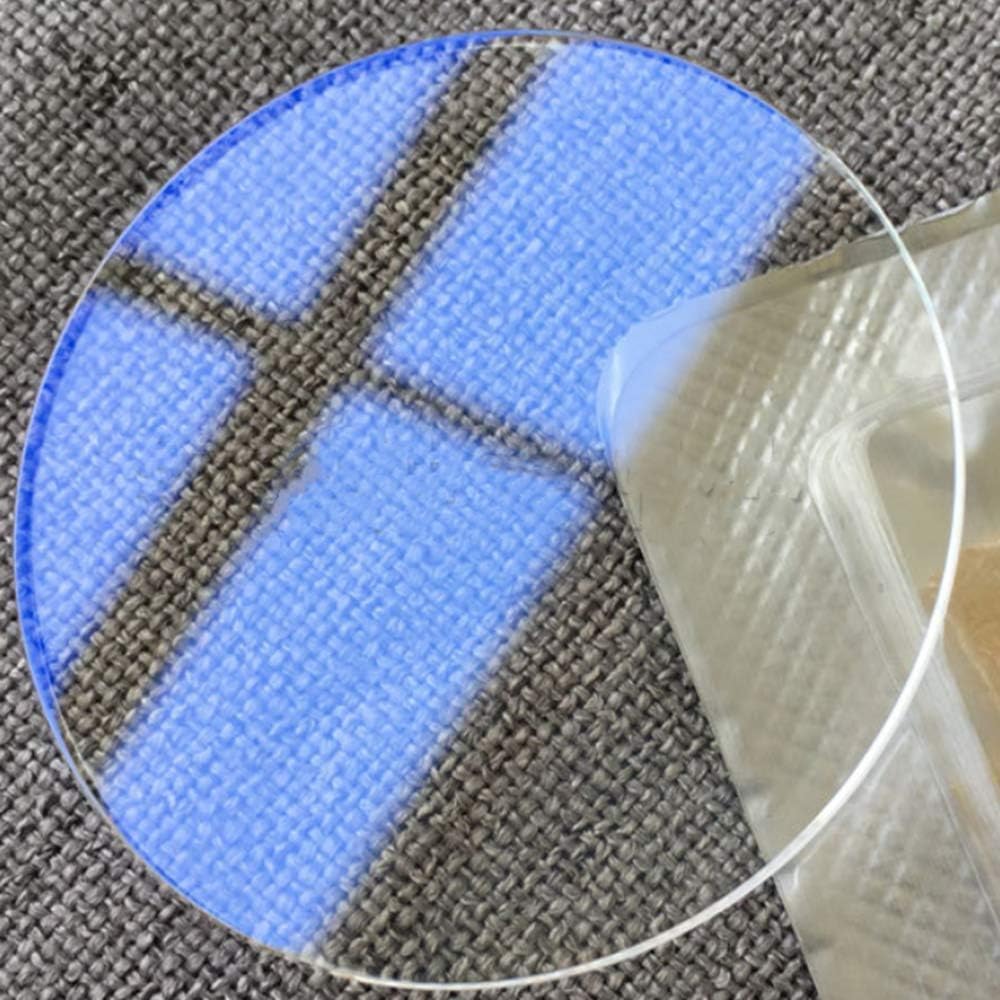 mm Flaches Saphir-Uhrenglas, einseitig blau entspiegelt, 26-40 mm (36.5mm)