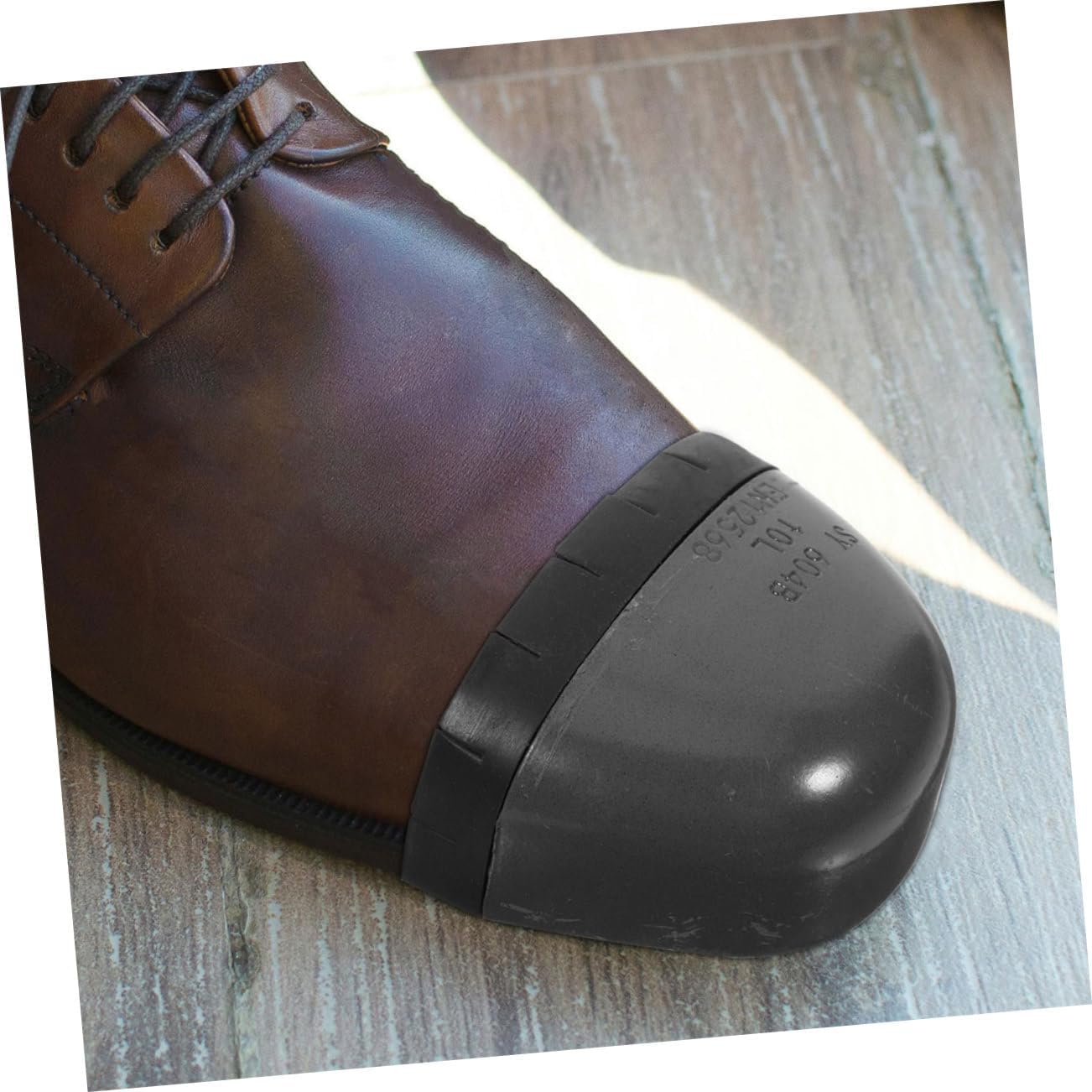 LIFKOME 2pairs Safety Shoe Toe Covers Toe Caps Metatarsal Guards for Warehouse Construction Use Easy to Install Fit for Men Women