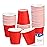Prgery 50 Pack 3oz Red Paper Cups,Mouthwash Cups, Disposable Bathroom Cups,Small Paper Cups 3oz Ideal for Bathroom,Supermarket,Birthday Party,Picnic and BBQ