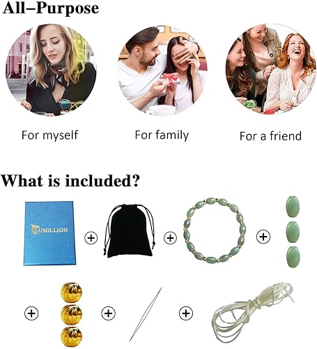 Miniatura 7 de jade bracelet for women ，beaded bracelets ，6 * 9mm natural jade beads,brass plated 18k gold spacer beads,DIY Stretch Bracelet with 6.5-8 inch hand