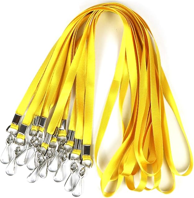 Lanyards for Id Badges Bulk Flat Lanyard for ID Name Tags and Badge Holders