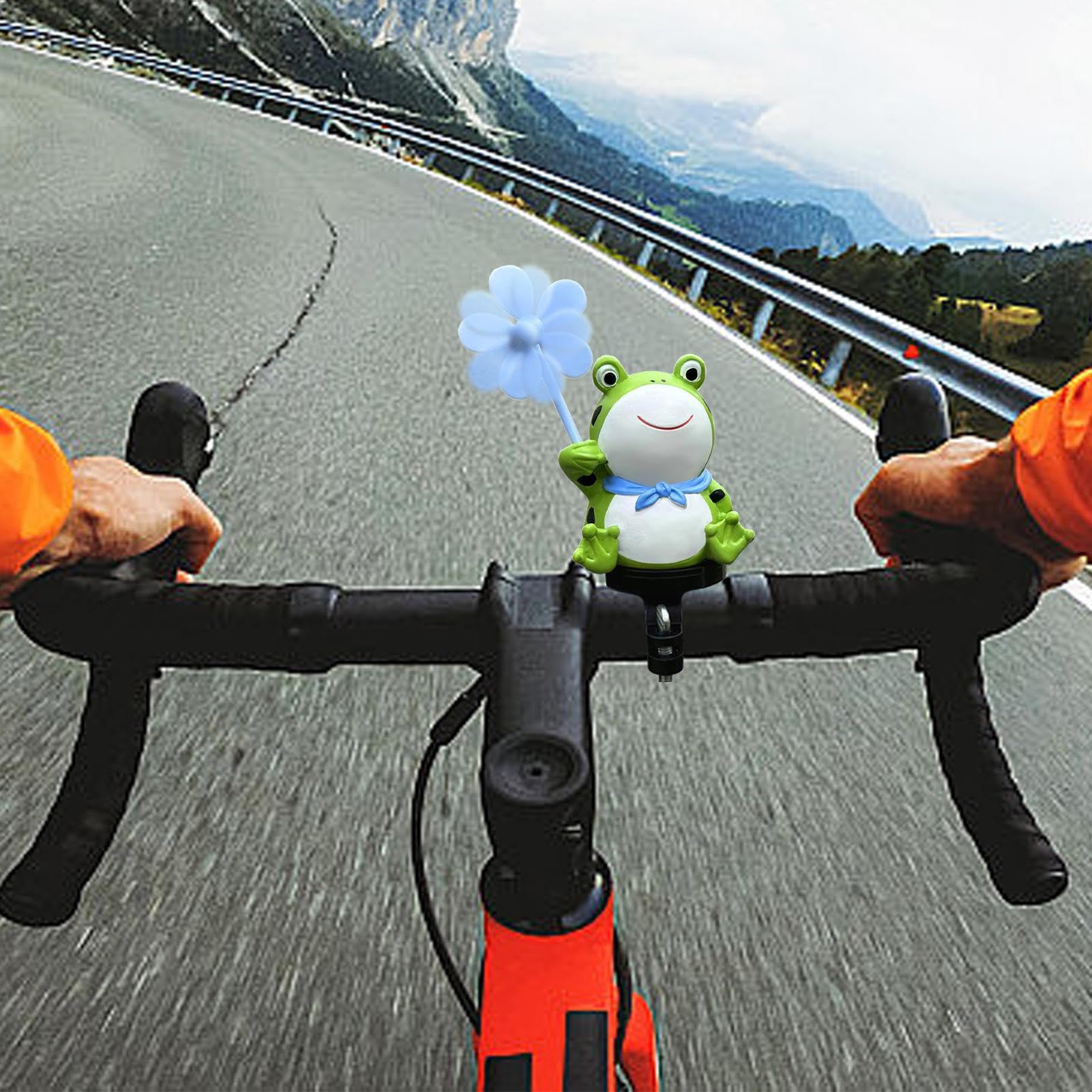 Fahrrad-Lenker-Dekoration, Fahrrad-Lenker-Ornament -Zyklus-Ornamente,Tragbarer Elektroroller-Schmuck, niedliches Fahrradzubehör aus Harz, Anhänger für den Lenker