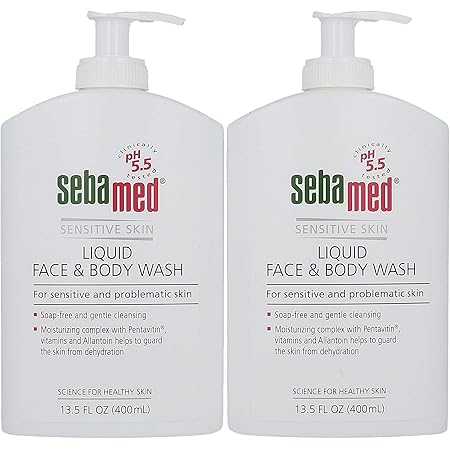 Sebamed Liquid Face & Body Wash with Pump, 400ml, 2 Pack